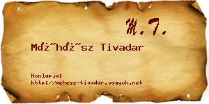 Méhész Tivadar névjegykártya
